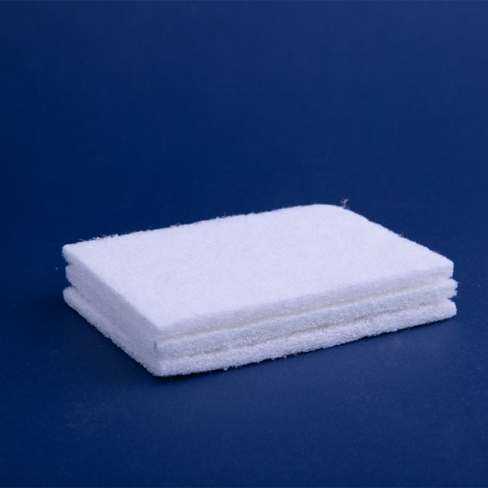 Dh-c1-9 Kitchen Cleaning Sponge White Non Scratch Abrasive Scouring Pad Square