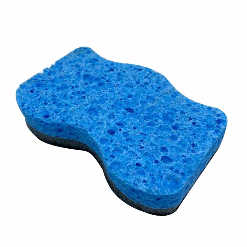 Dh-a5-2 High Quality Wave Cleaning Cellulose Kitchen Sponge Scourer Sponge Sponge With Scouring Pad